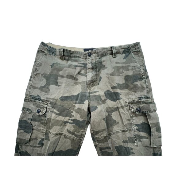 Iron Co. Mens Cargo Pants Camouflage 38/34 Durable Cotton Blend - Picture 3 of 11